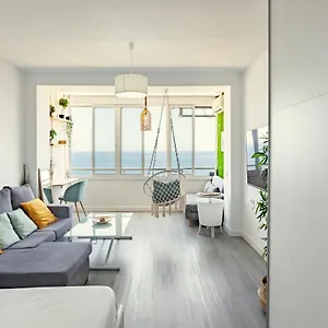 Estudio Con Increíbles Vistas A La Playa + Piscina Apartamento